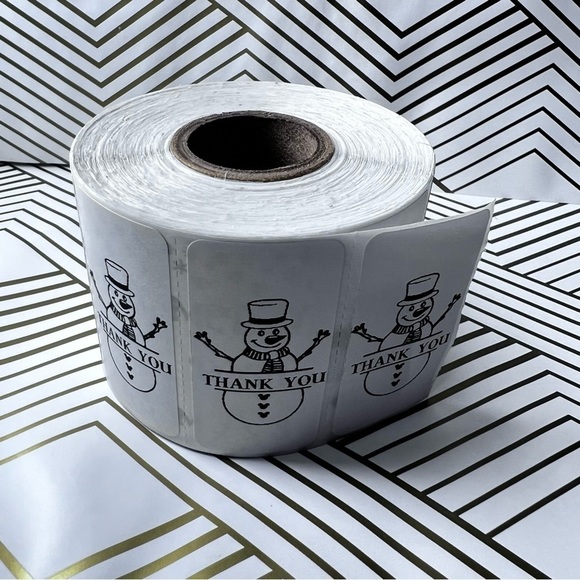 Pack of 100 Stickers | Thank you stickers for Christmas |Packaging Supplies - Picture 11 of 15